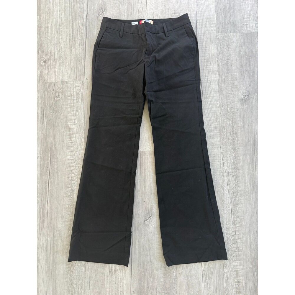 GAP stretch straight fit black dress pants 1 reg